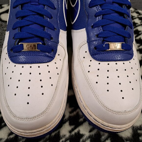 %Size 13 Men Nike Air Force 1 Hyper Blue Elephant Sneakers 488298-416 / A 27